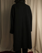 "Valentino Garavani"Shawl collar A-line silhouette long coat
