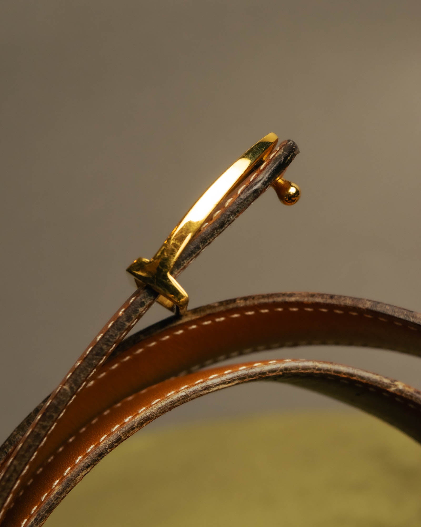 “HERMÈS” Classic stirrup buckle leather belt
