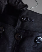 "US navy inspired lace back wide sailor pants"