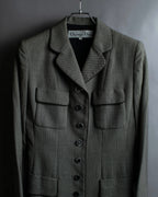 "Christian Dior" Flap pocket detail military tailored jacket