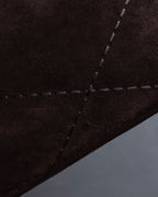 "Salvatore Ferragamo" Sharp form leather combination bag