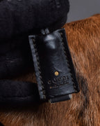 "GUCCI"「1947」 pony leather combination bamboo hand bag