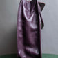 "JEAN PAUL GAULTIER" Horizontal star＆moon chain design purple leather bag