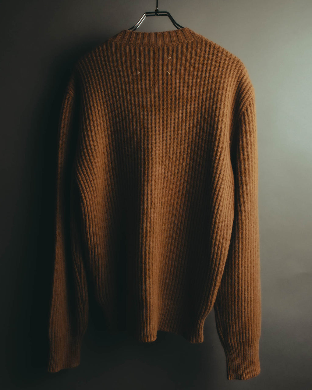 "Maison Margiela" 2021AW Textured ribbed crewneck sweater