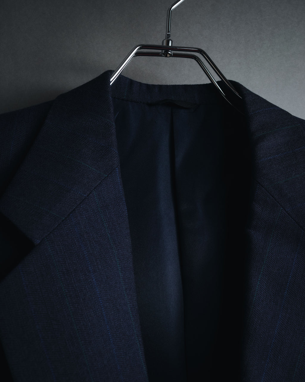 "BALENCIAGA" Tailored Two-Piece Suit Set with Subtle Pinstripes