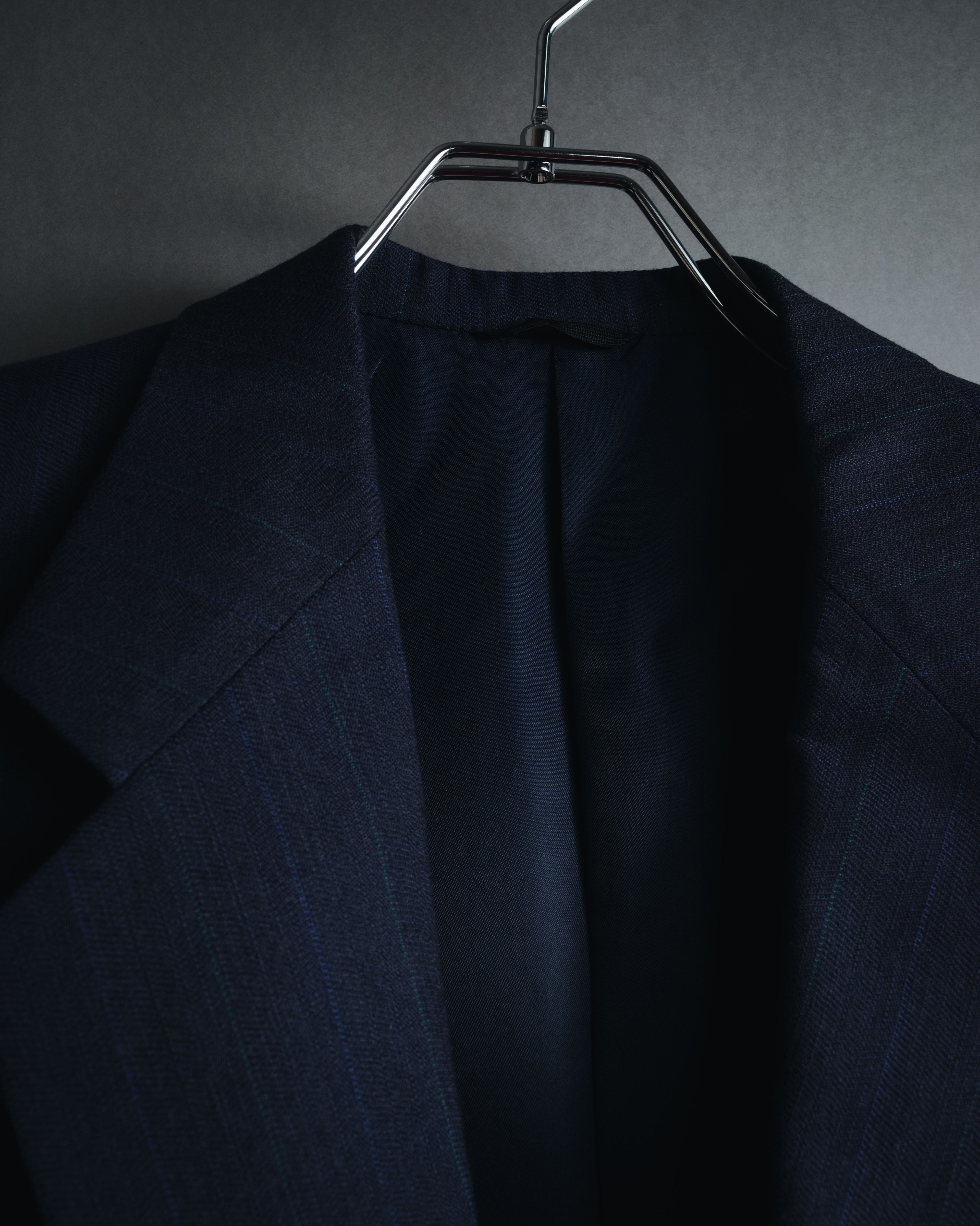 "BALENCIAGA" Tailored Two-Piece Suit Set with Subtle Pinstripes