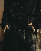 -SPECIAL- "Y’s" 2025's Discharge printed velvet long coat