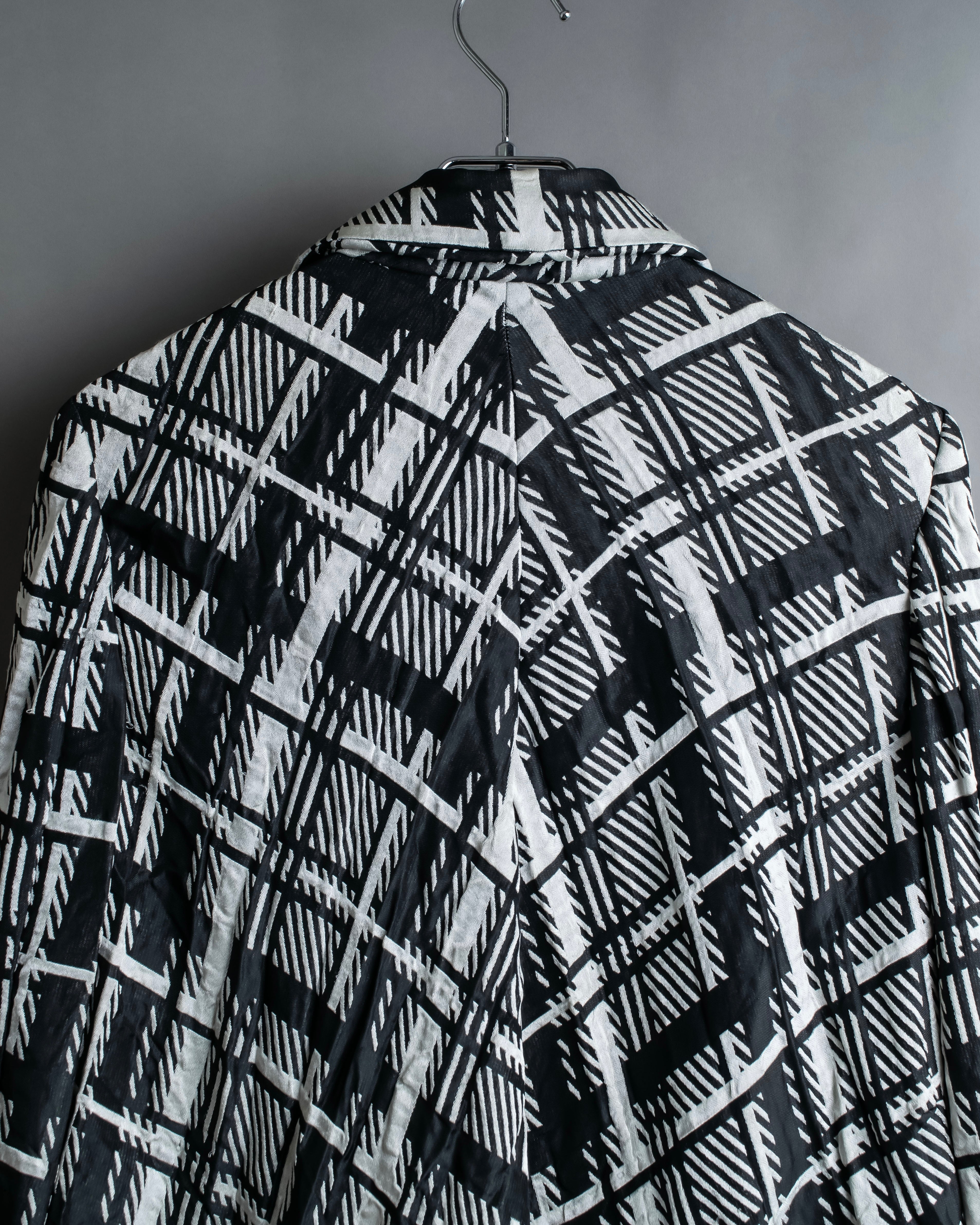 "COMME des GARCONS" Geometric pattern tailored jacket