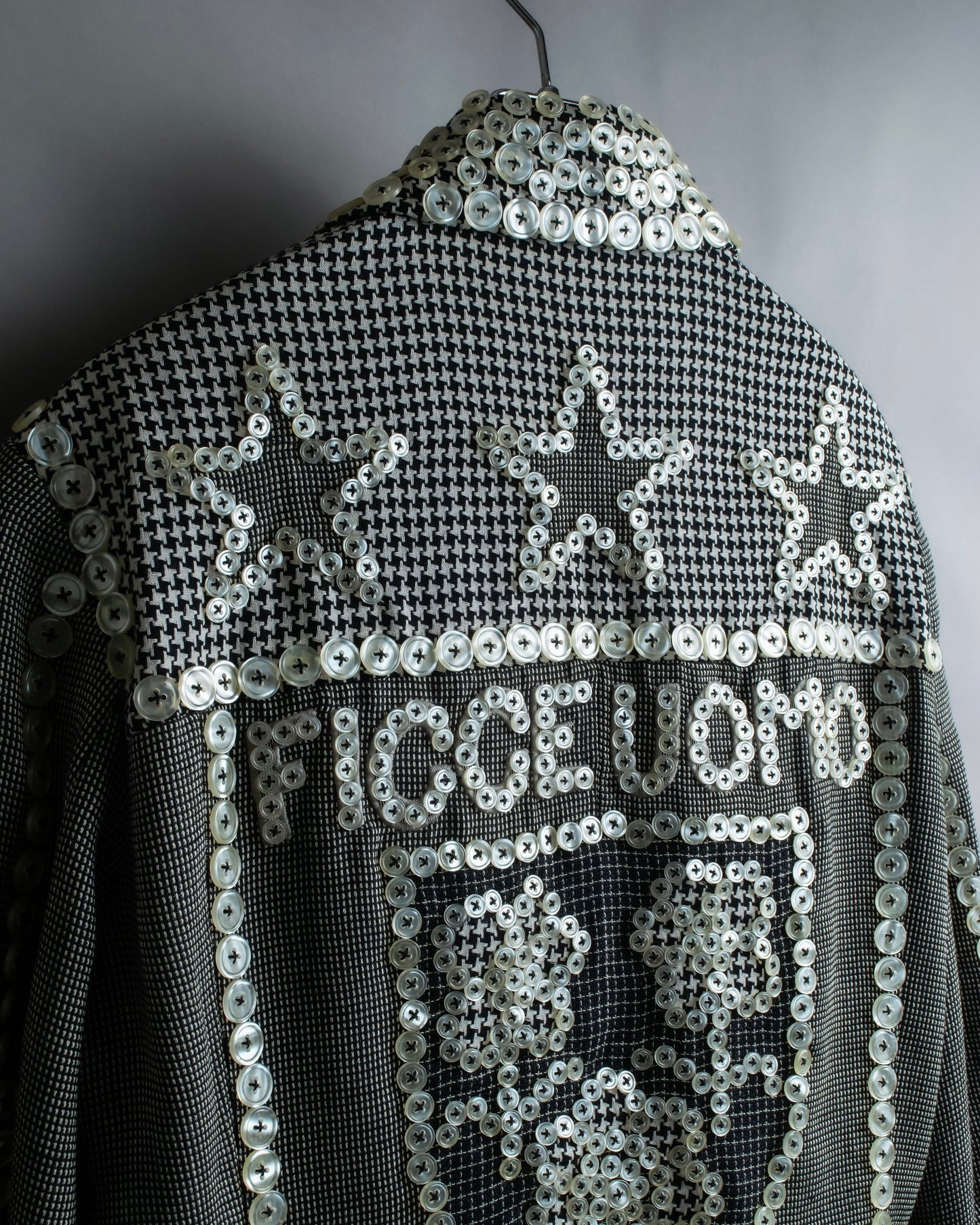 "YOSHIYUKI KONISHI" Countless button design stand collar blouson