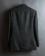 "GIORGIO ARMANI" Twill houndstooth pattern tailored jacket
