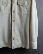 "GUCCI" Flap pocket design band collar shirt jacket