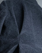 "RUIRUE BOUTIQUE" Shawl collar flare silhouette coat