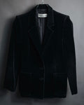 "Christian Dior" 80’s-90’s Silk velvet power tailored jacket