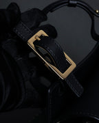 "Chloe" Georgia double flap design leather bag