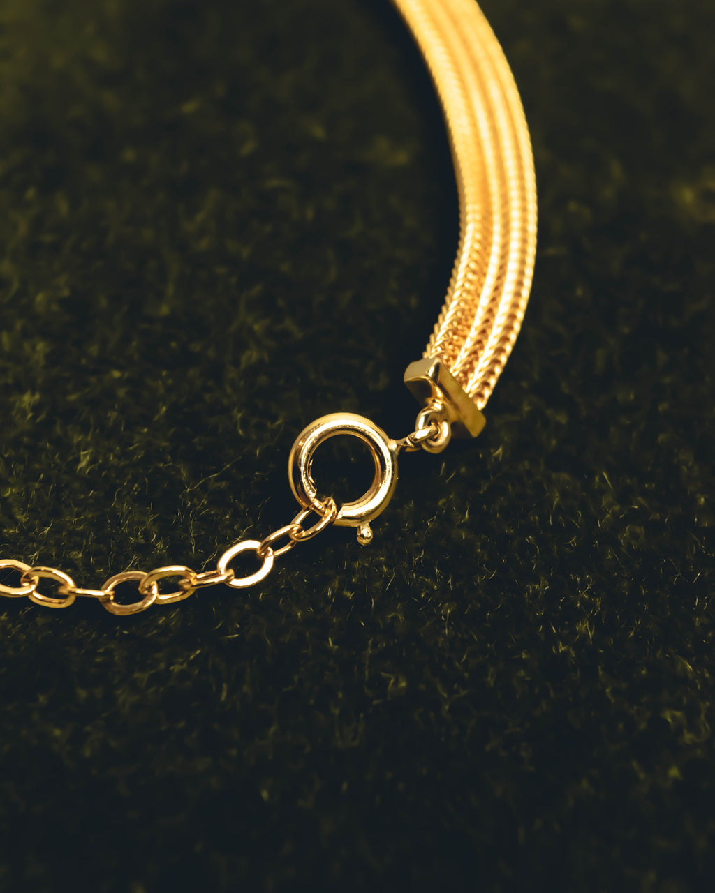 "Christian Dior" Gold tone braided knot costume jewelry necklace