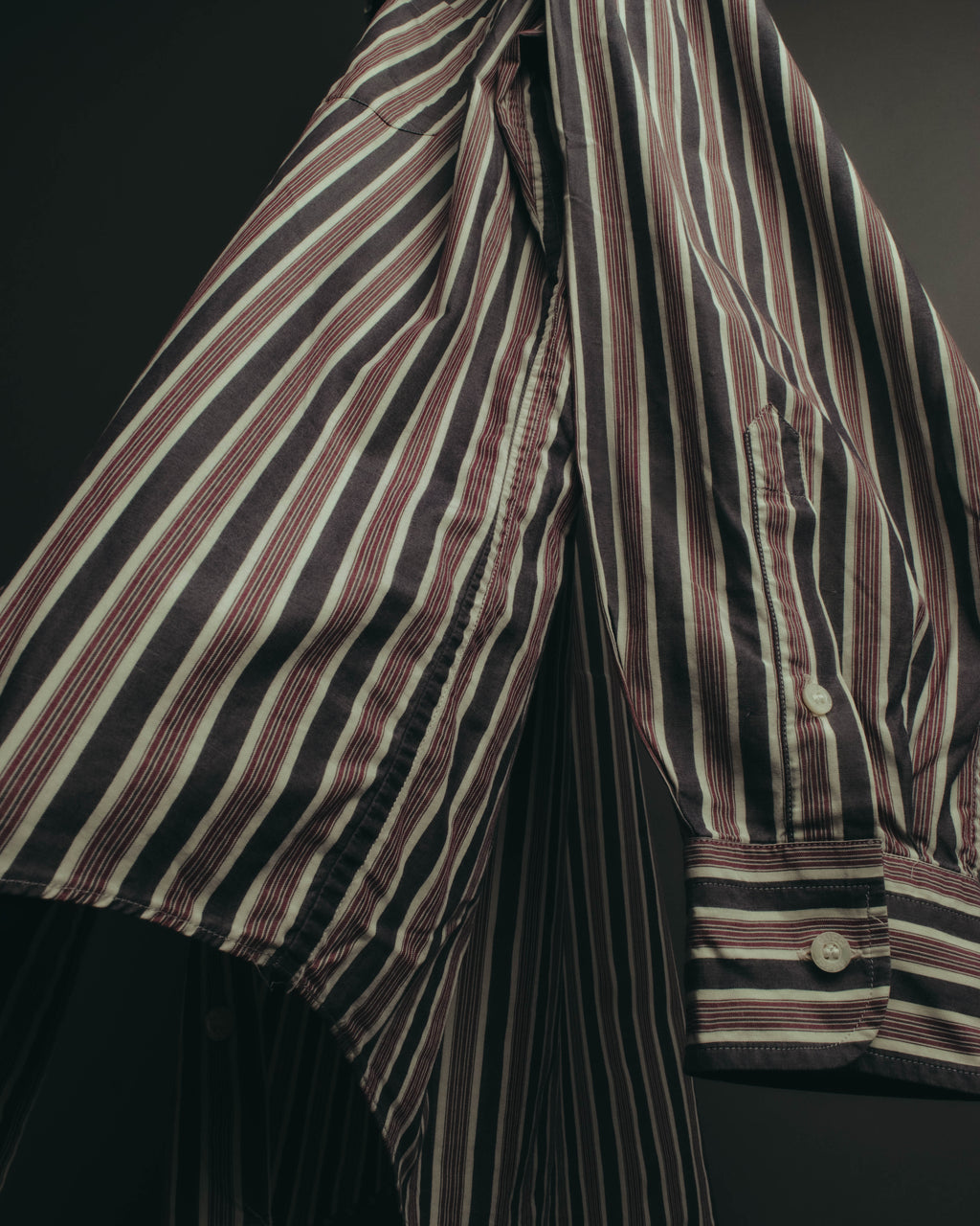 "GUCCI" 90's-00's Striped cotton button-down shirt