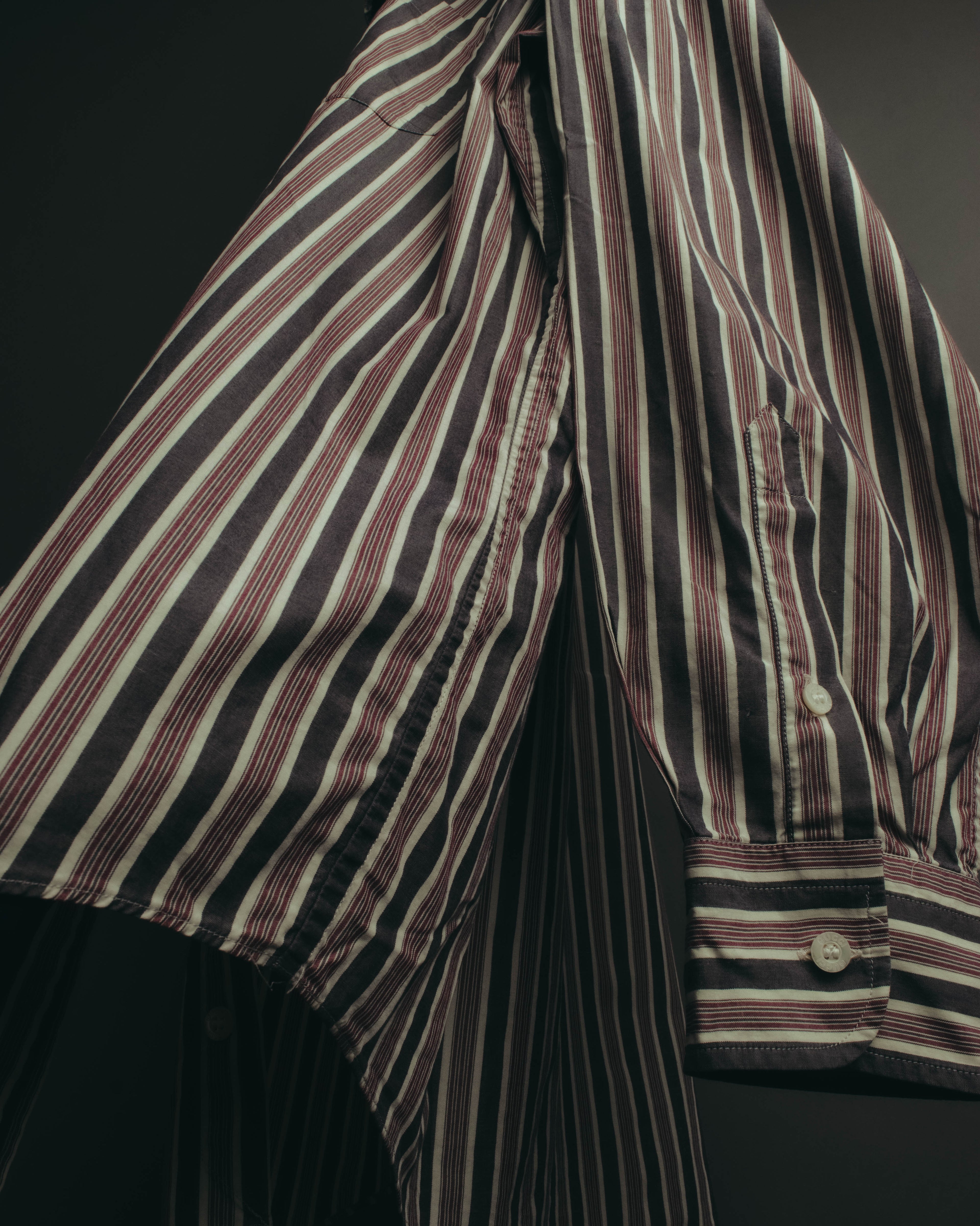 "GUCCI" 90's-00's Striped cotton button-down shirt