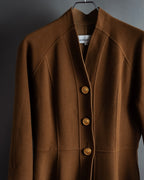 -SPECIAL- "Christian Dior" 80's-90's
Shaped flare silhouette collarless coat