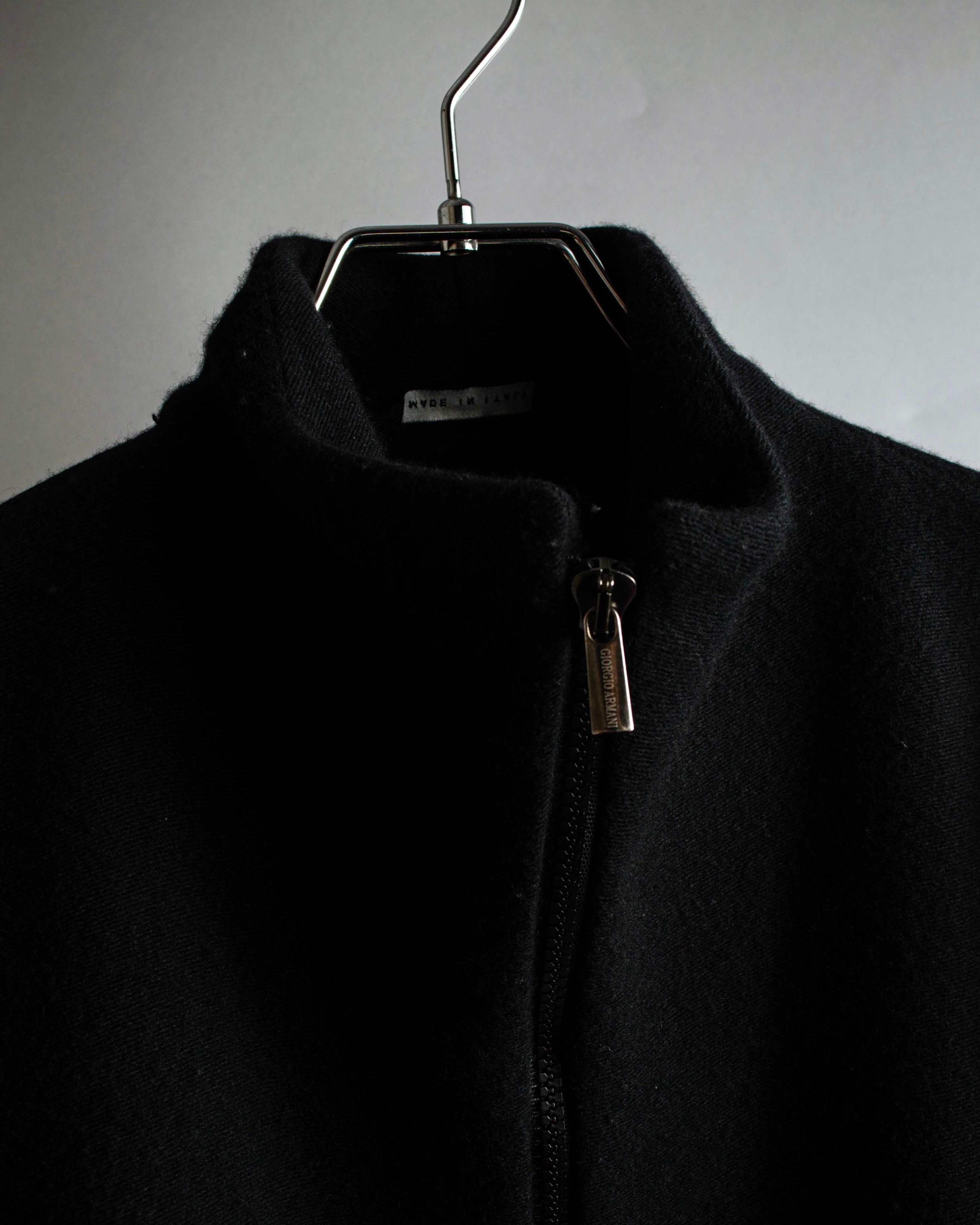 "GIORGIO ARMANI" Minimal design double zip-up jacket