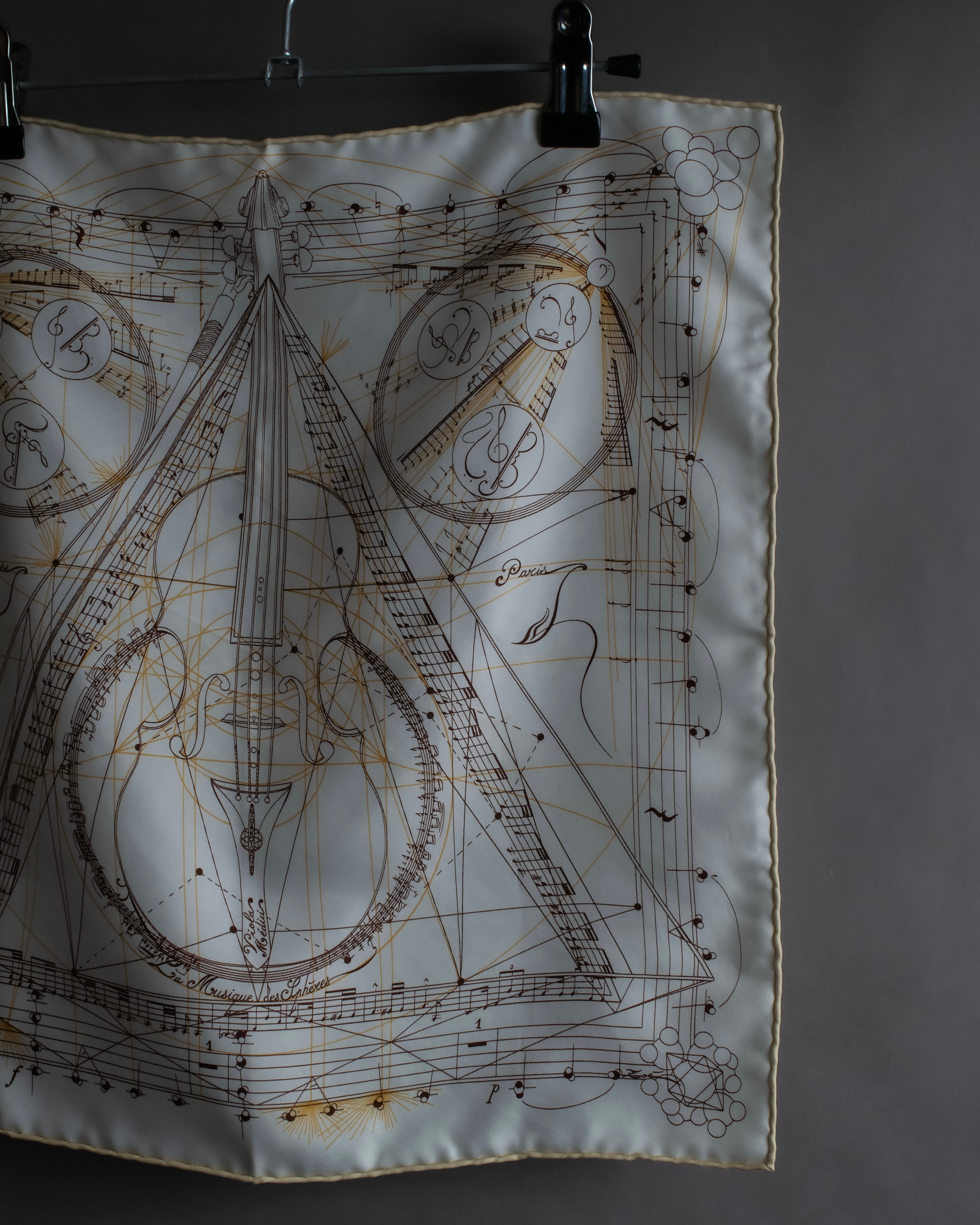 "HERMES" La Musique des Sphères petit carre scarf