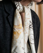 "HERMES" LART DECRIRE Carré  90 silk scarf