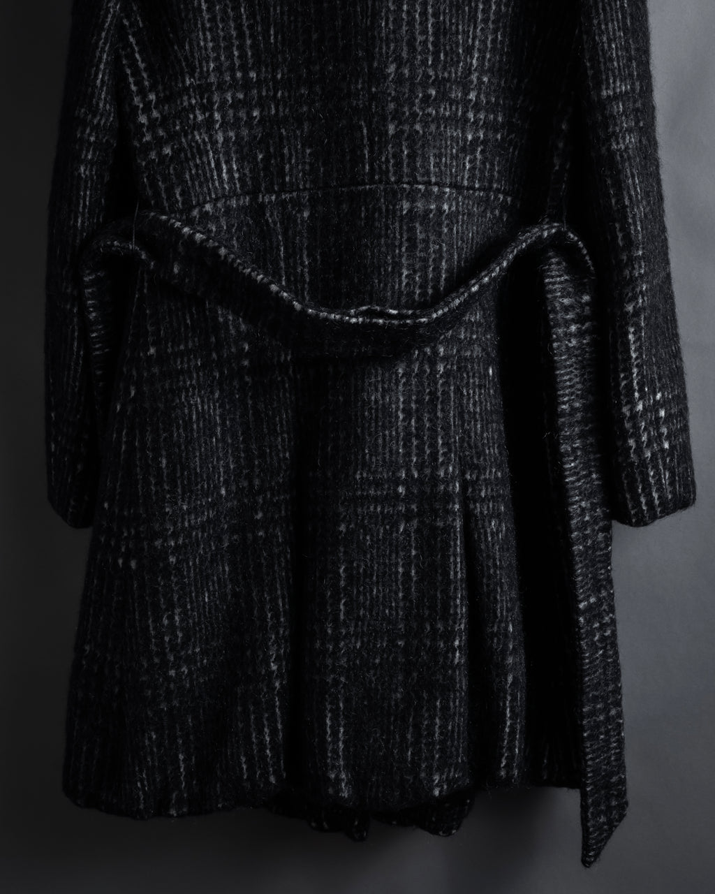 “MAX&Co.” Double-breasted houndstooth tweed coat