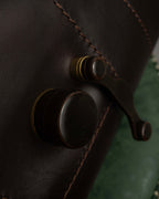 "Salvatore Ferragamo" Swivel crisp closure design leather one-handle bag