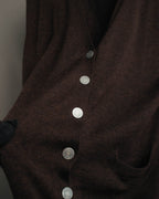 -SPECIAL- “HERMES” 00’s Cashmere cardigan and sleeveless knit twin set
