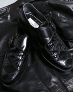 Vintage Harako Crocodile Leather Combination Leather Shoes