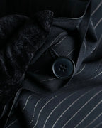 "Max Mara" Pinstripe short length tailored jacket