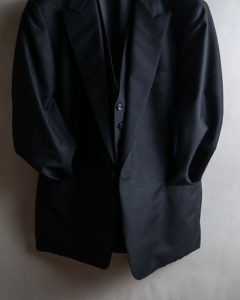 "BURBERRYS" Mohair mix classical tailored three-piece suit