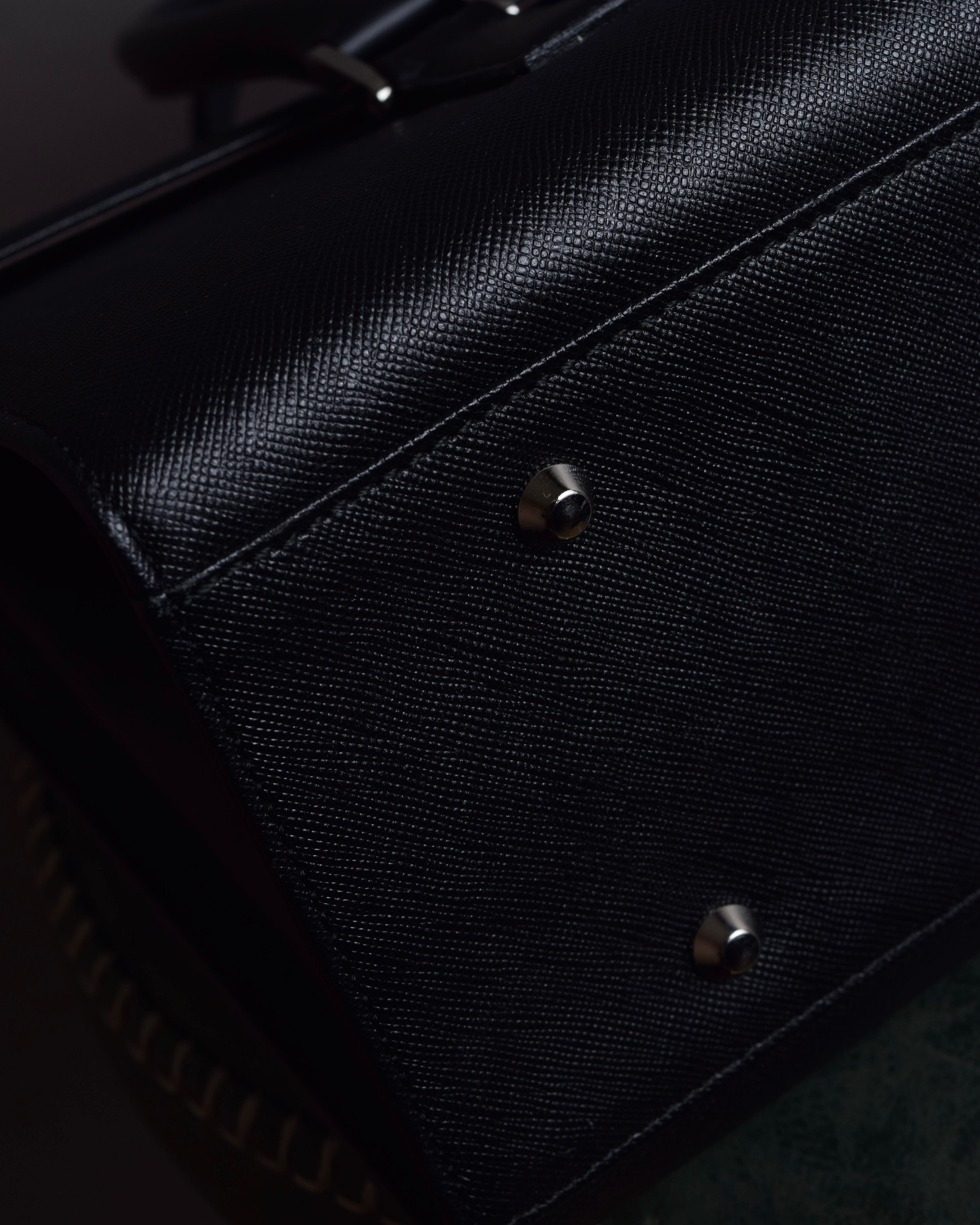 "BURBERRY" Saffiano leather mini boston bag