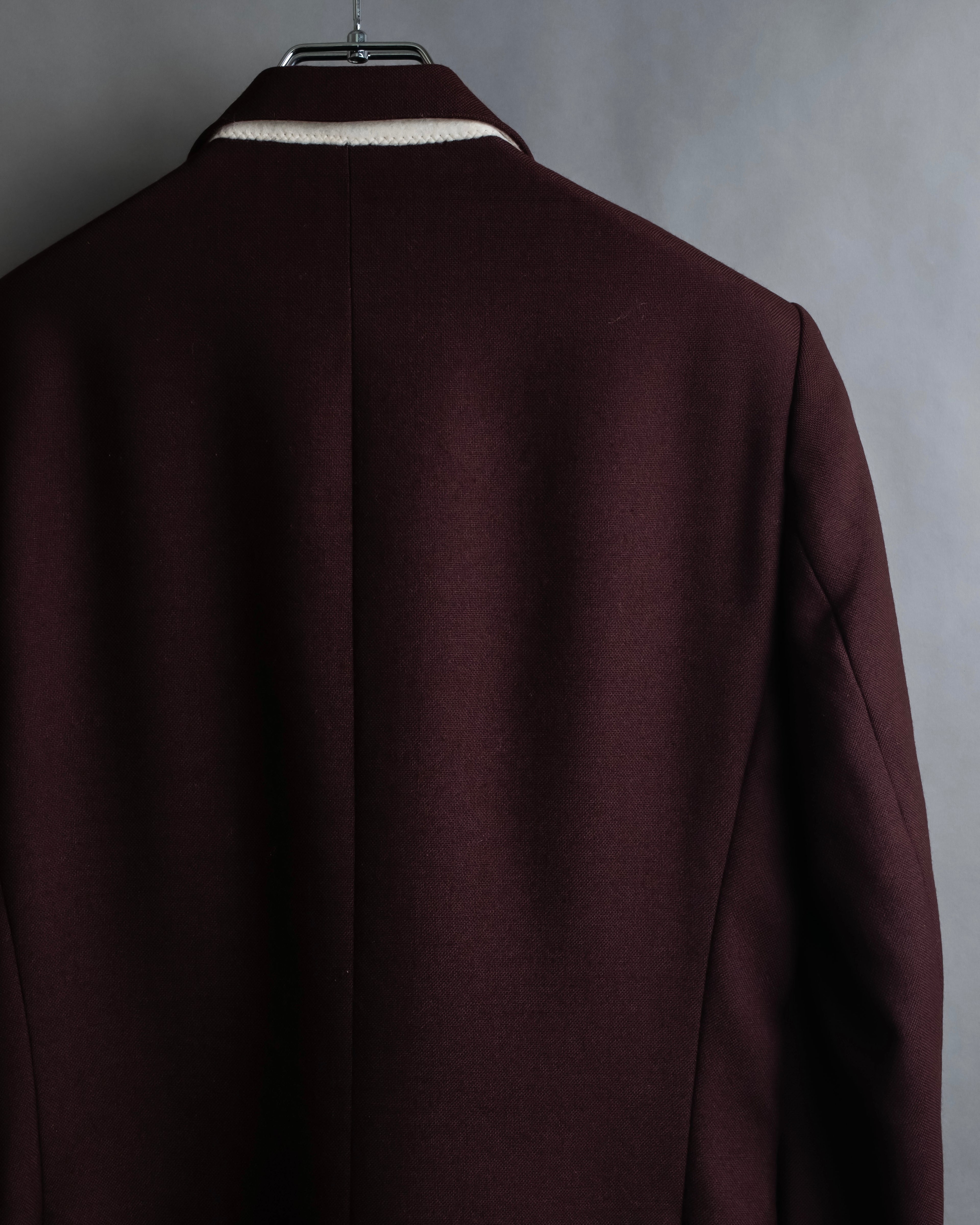 "DRIES VAN NOTTEN" Beautiful burgundy color tailored jacket