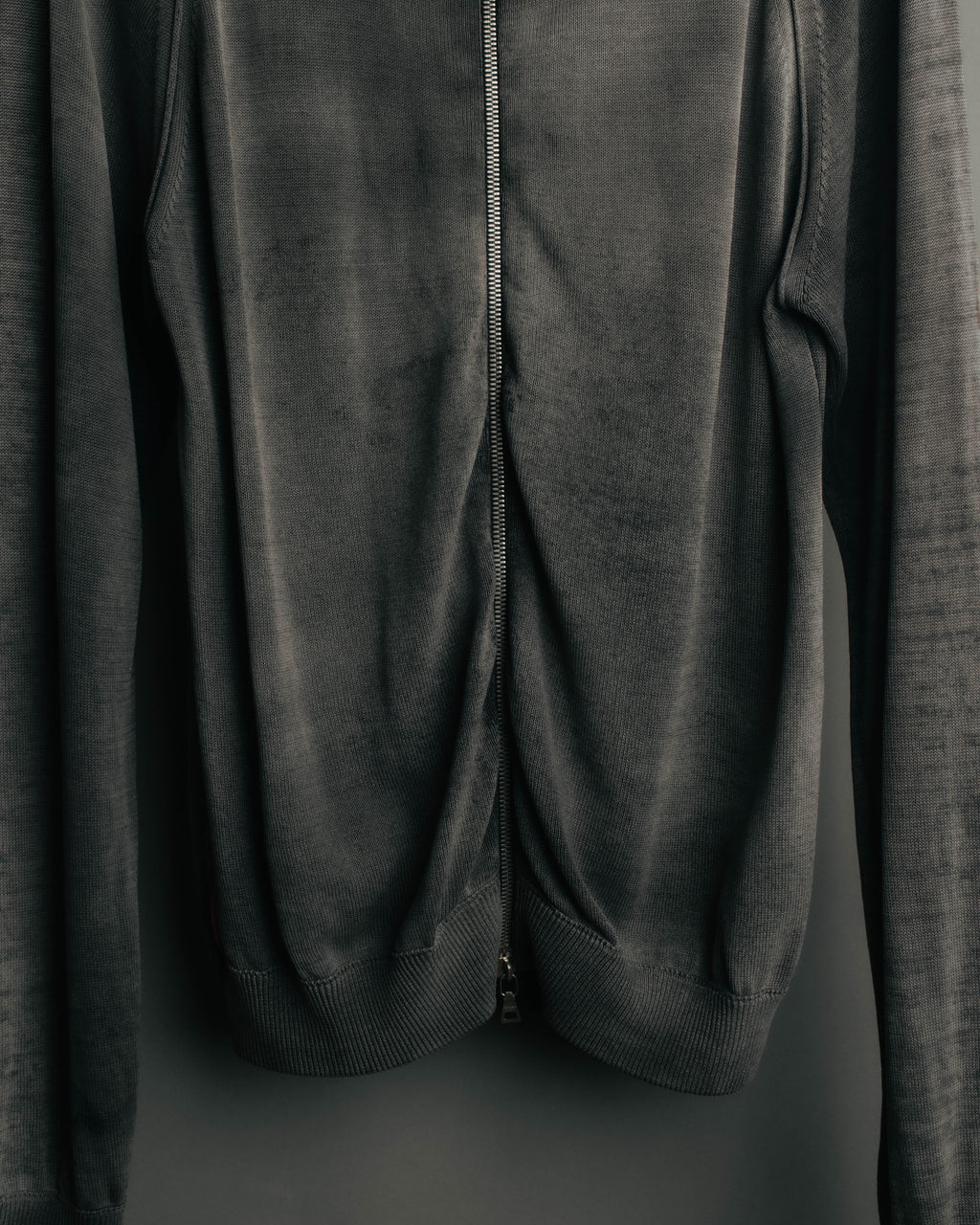 "PRADA" 90's-00's Minimal cotton zip cardigan