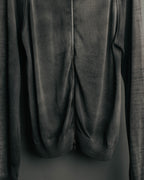 "PRADA" 90's-00's Minimal cotton zip cardigan