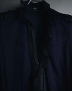 "GUCCI" 90’s-00’s military romantic ruffle blouse