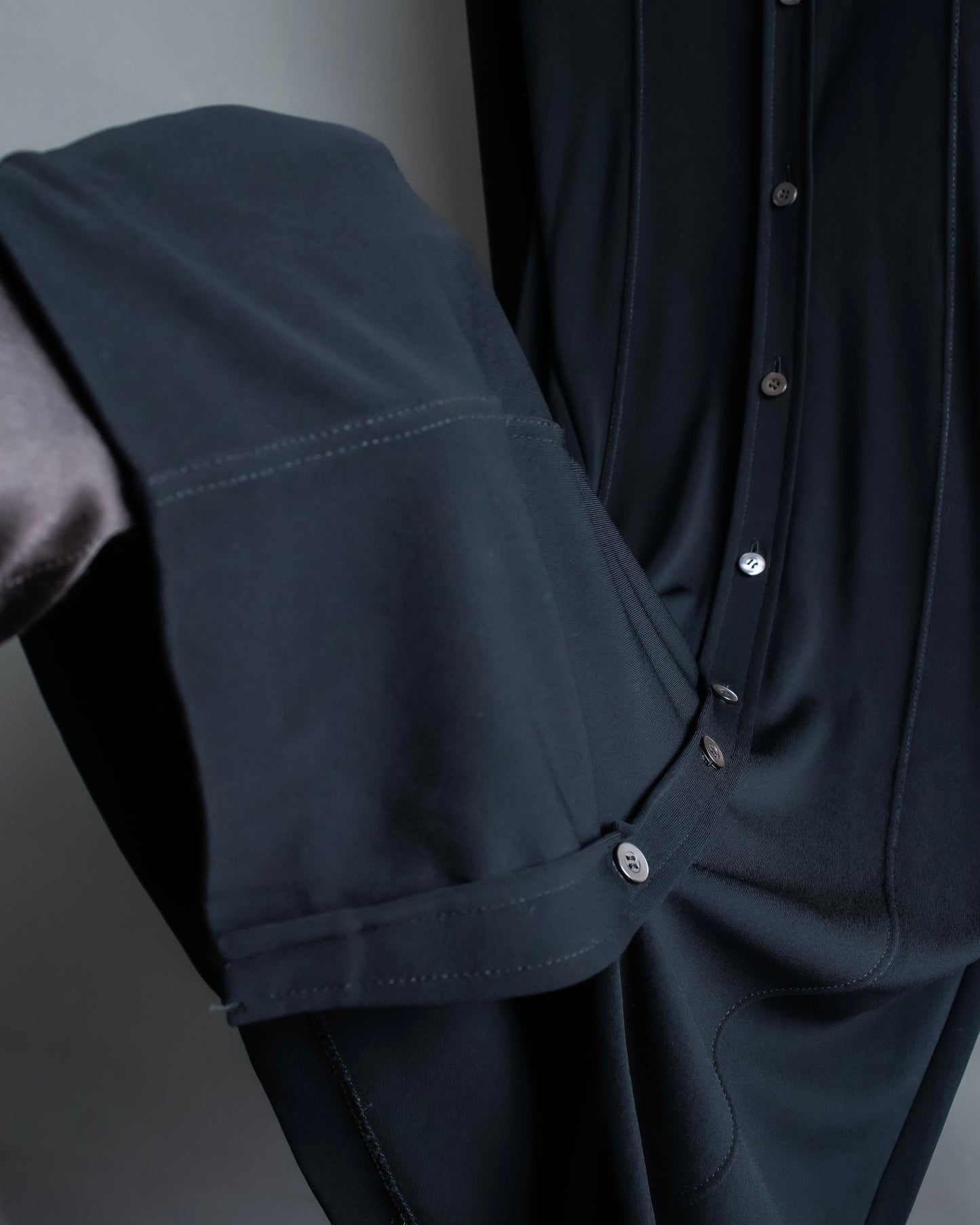"GUCCI" Drawstring design pintuck long shirt