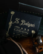 "BVLGARI" Save the Children series logo engraved silver ring