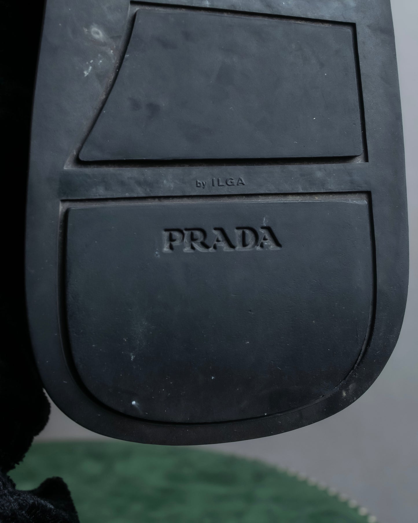 "PRADA" Chunky sole thick sole square toe loafers