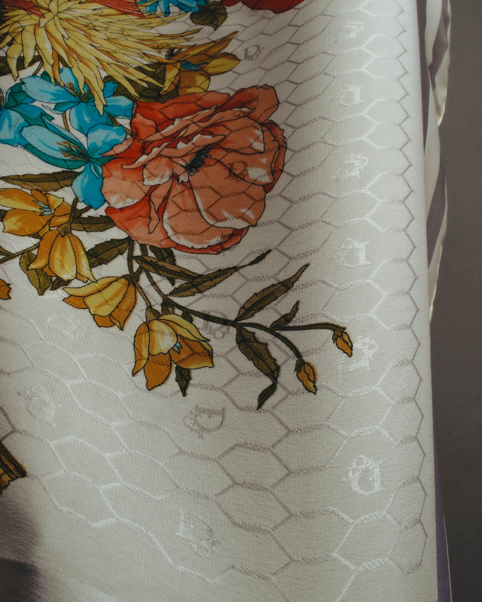 "Christian Dior" 80's-90's Elegant silk scarf