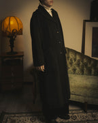 -SPECIAL- "Salvatore Ferragamo" 90's-00's Alpaca wool oversized shawl collar long coat