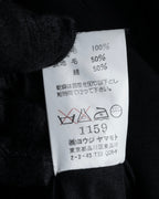 "Y's" Sharp lapel draping tailored coat
