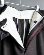 "Vintage wide tapered double-finished slacks"