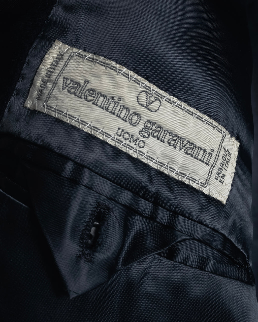 "VALENTINO GARAVANI UOMO" 80’s-90’s Cashmere blend tailored coat