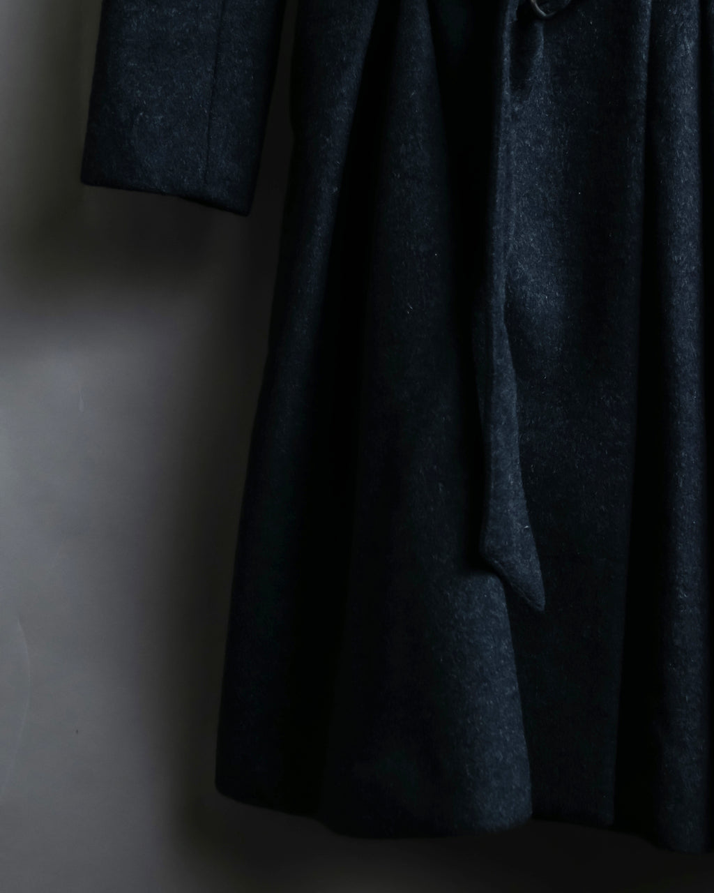 "RUIRUE BOUTIQUE" Shawl collar flare silhouette coat