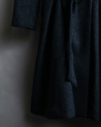 "RUIRUE BOUTIQUE" Shawl collar flare silhouette coat