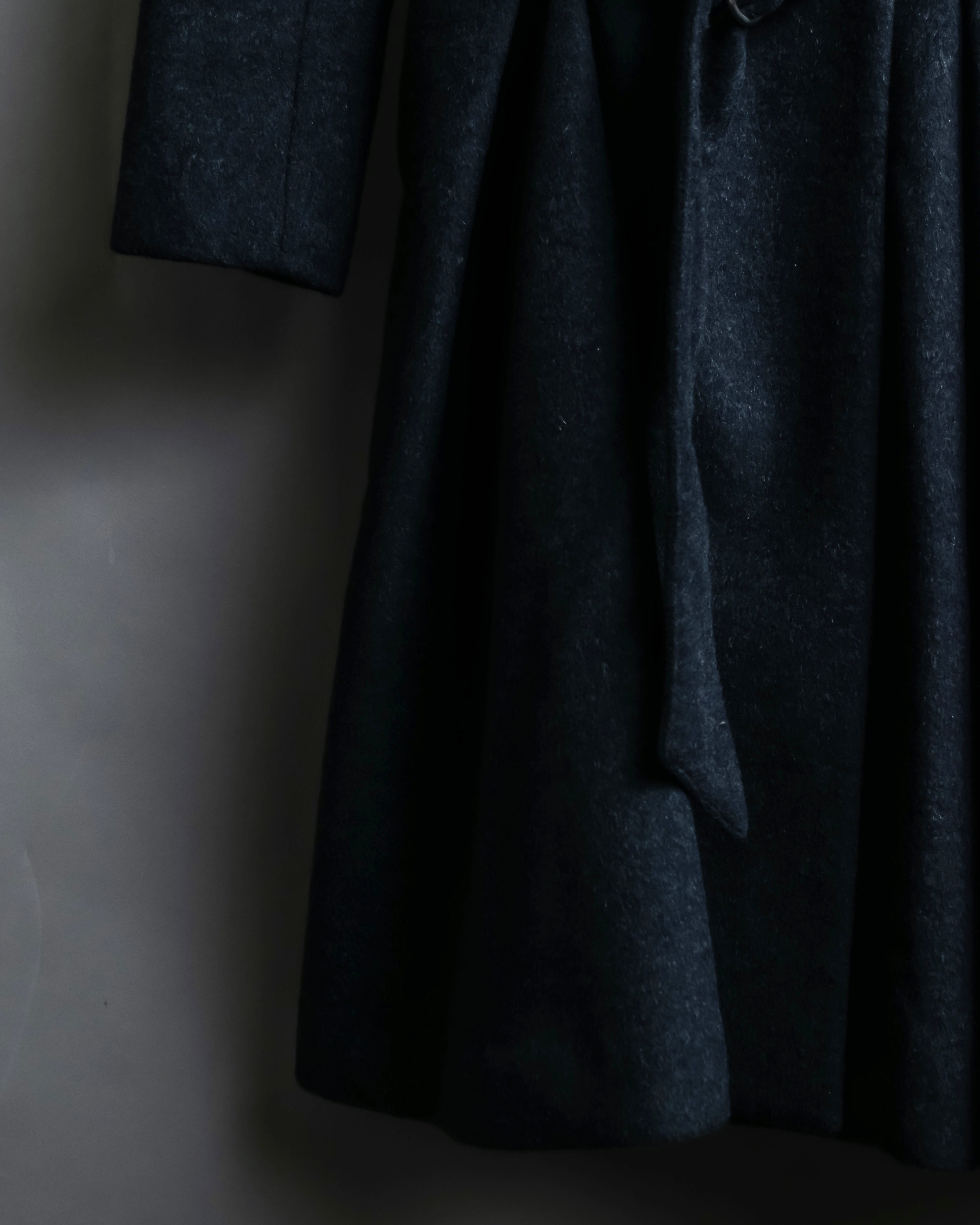 "RUIRUE BOUTIQUE" Shawl collar flare silhouette coat