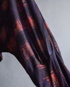 "John Galliano" Layered oriental check pattern pullover