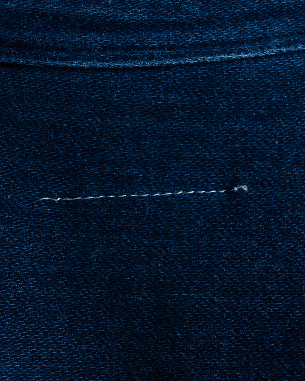 “MM6” front cut designed dennim long pull over