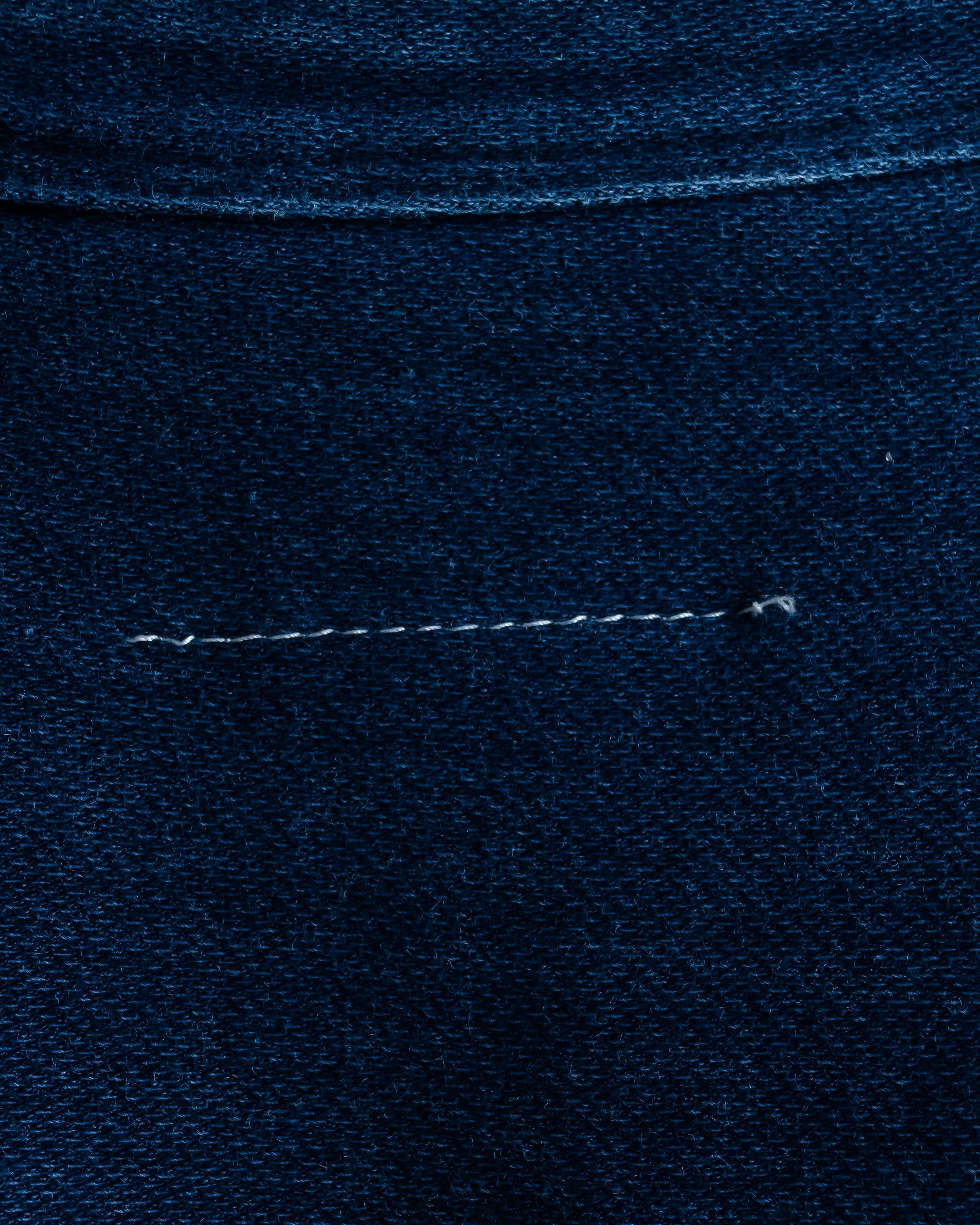 “MM6” front cut designed dennim long pull over